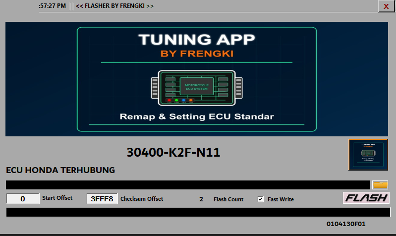 Flasher user interface